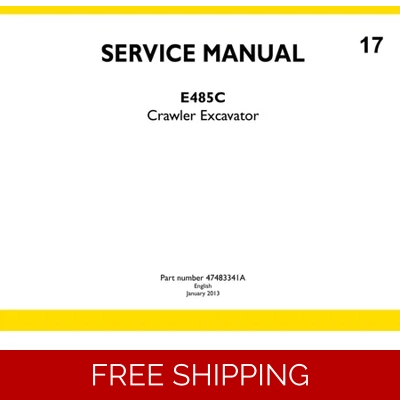 NEW HOLLAND E485C EXCAVATOR SERVICE REPAIR MANUAL